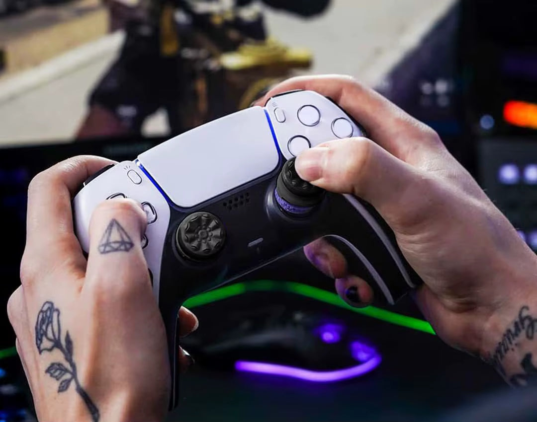 Freek Galaxy FPS for Playstation PS4 High-Rise Analog Stick PS5 Joystick Controller Performance Command Stick Game Silicone Cap