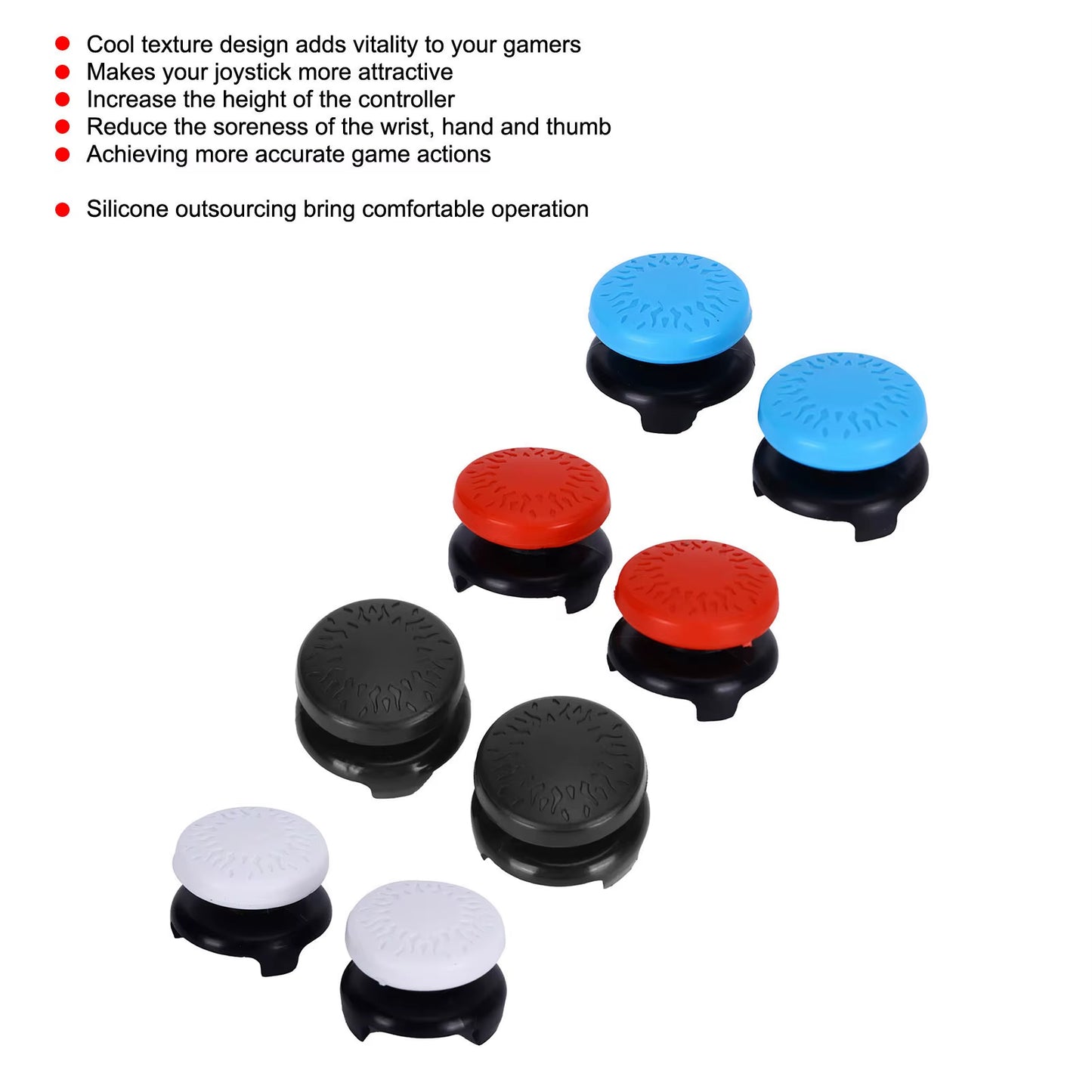 Thumbstick Soft Silicone Cover Grip Stick Joystick Controller Gamepad Key for PS5 Key Thumbstick Game Accessories