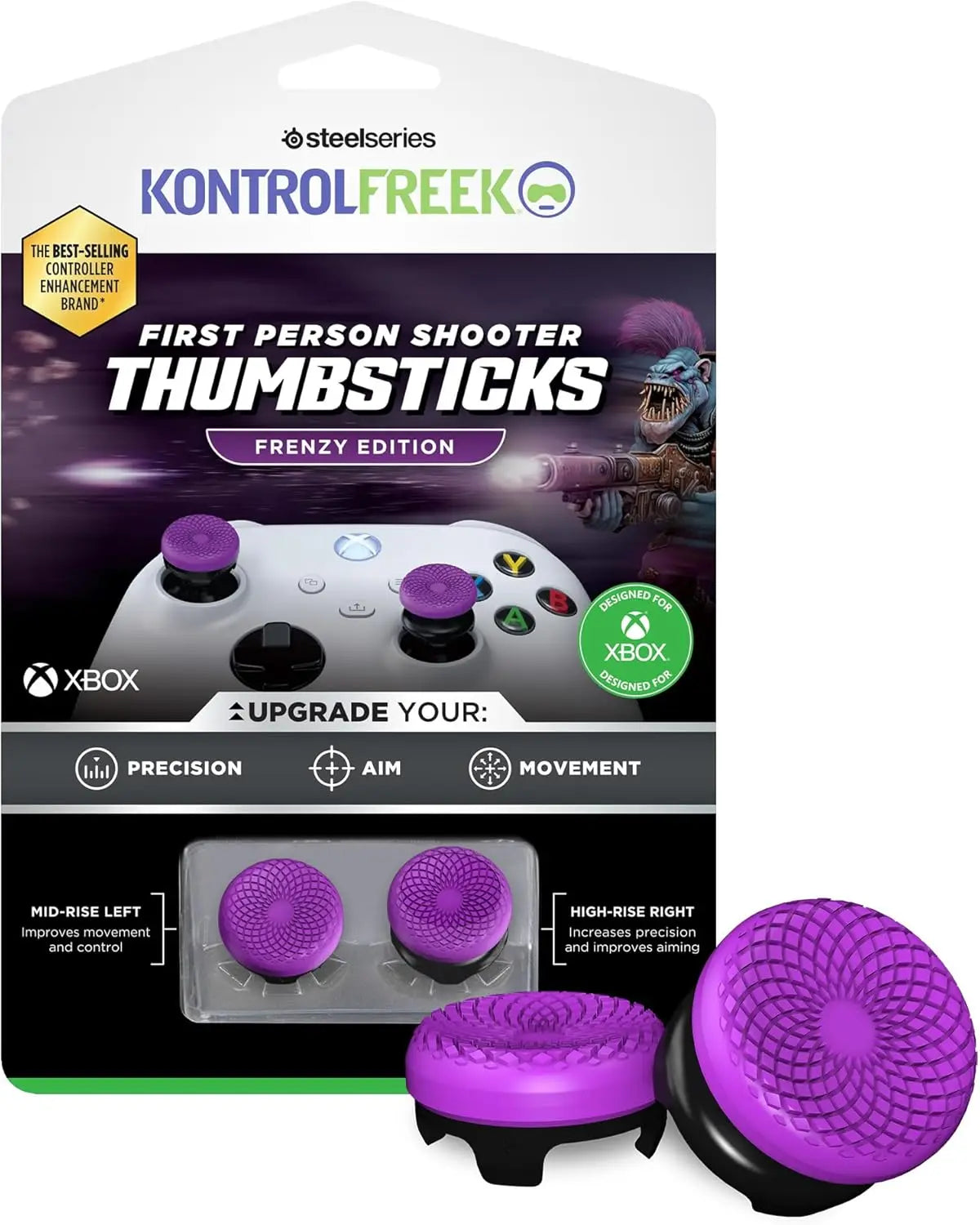 NEW Freek Galaxy Performance Thumb Grip Caps Silicone Analog Stick Caps Cover for Xbox One/ Series X/ S Controller Silicone Cap