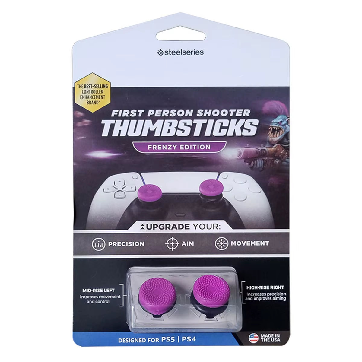 Freek Galaxy FPS for Playstation PS4 High-Rise Analog Stick PS5 Joystick Controller Performance Command Stick Game Silicone Cap