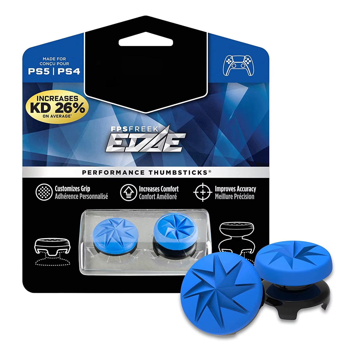 Freek Galaxy FPS for Playstation PS4 High-Rise Analog Stick PS5 Joystick Controller Performance Command Stick Game Silicone Cap