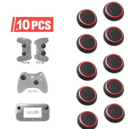4PCS/10PCS Non-Slip Silicone Analog Joystick Thumbstick Thumb Stick Grip Caps Cases for PS3 PS4 PS5 Xbox One Xbox 360 Controller