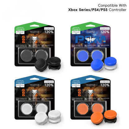 2-Pack Thumb Stick Grips with High/Low Caps for Ps4/Ps5/Xbox Controller Hand Grip Extenders